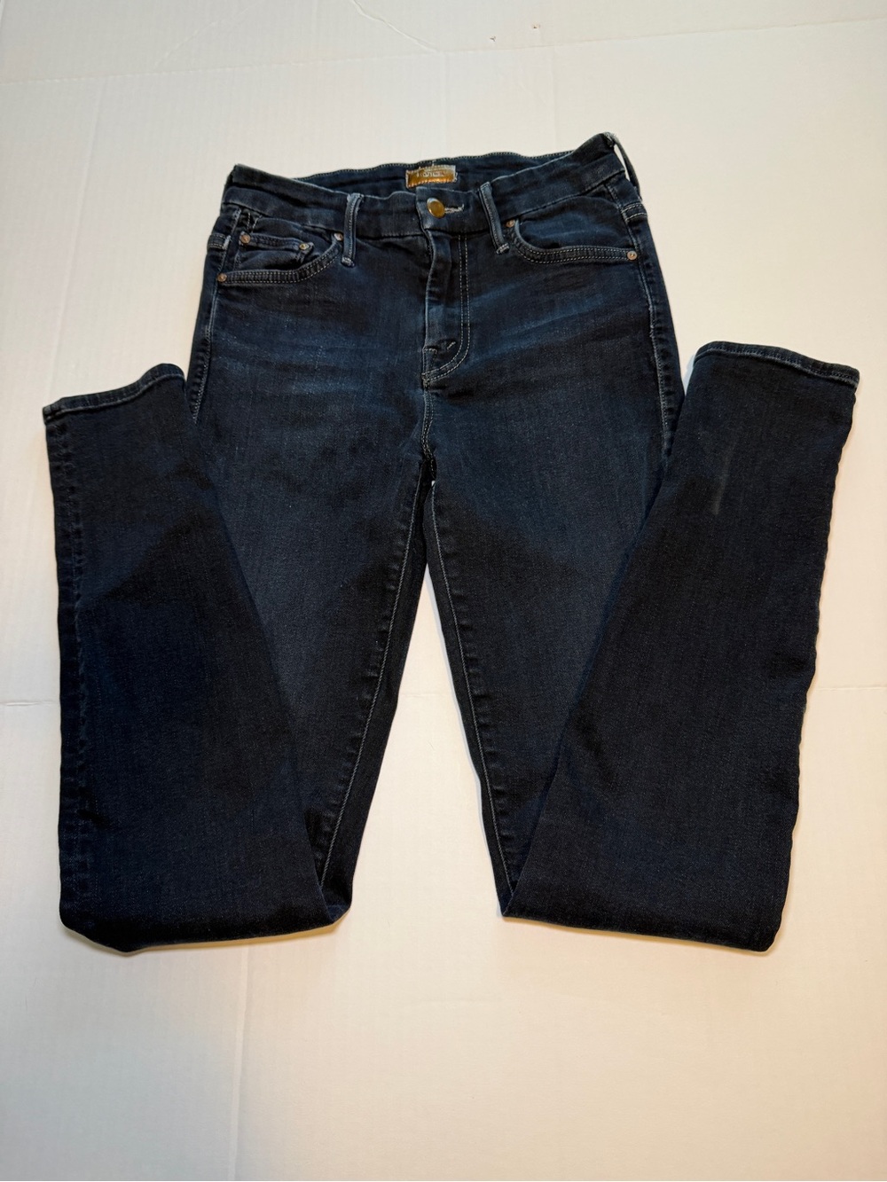 MOTHER Dark blue Skinny Jeans – Slim Stretch Fit